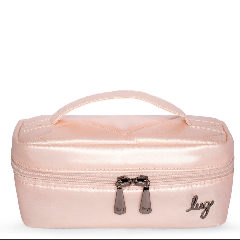 Lug Swizzle Jewelry Case in Metallic Rose Gold